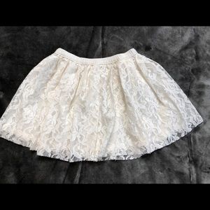 Holiday Time White  Lace Skirt 3T